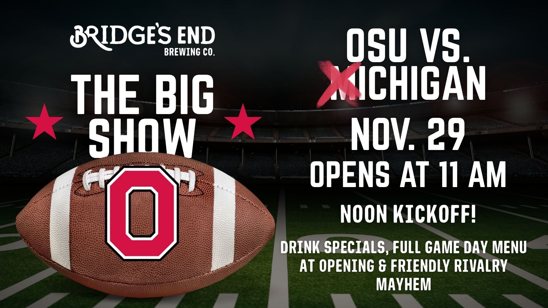 11/29: OSU vs. Xichigan Rivalry Bash