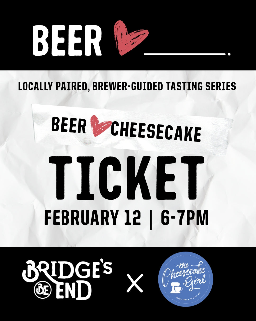 Beer Loves Cheesecake Ticket